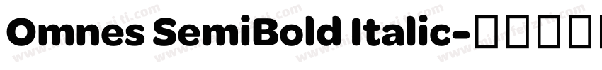 Omnes SemiBold Italic字体转换